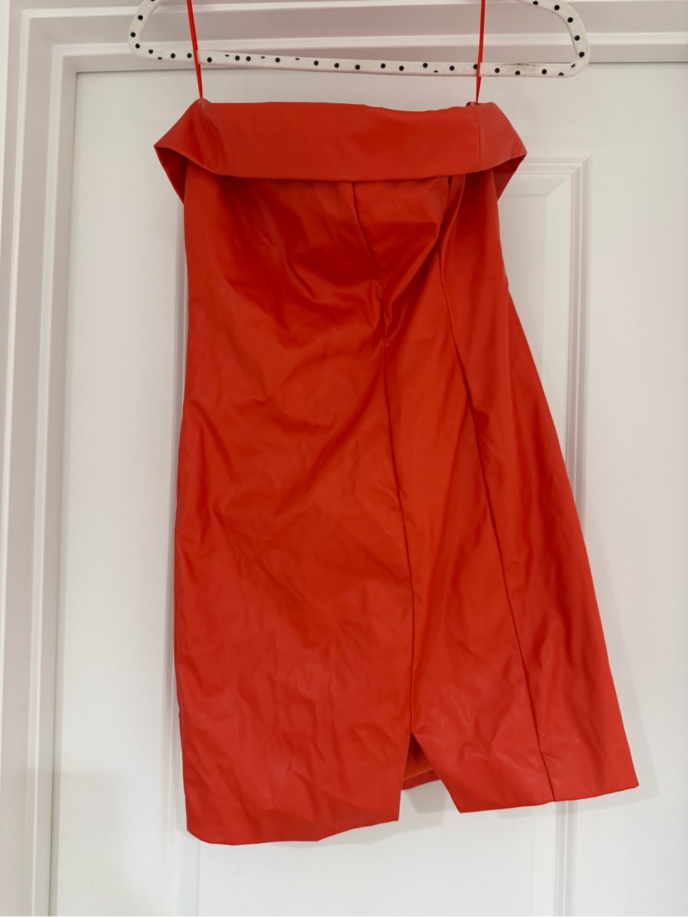 Spicy orange Strapless Mini Dress